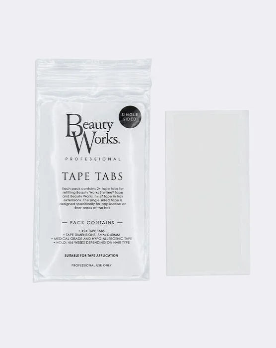 Beauty Works Super Hold Single Sided Tape Tabs - 24 pack
